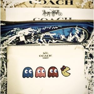 COACH Pacman Ziplet, White